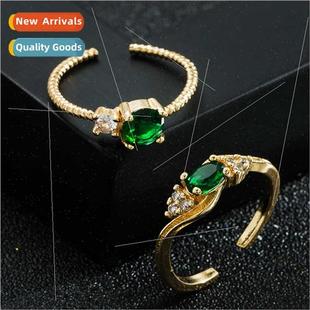 feeling 18K micro niche set copper premium ring Europe gold