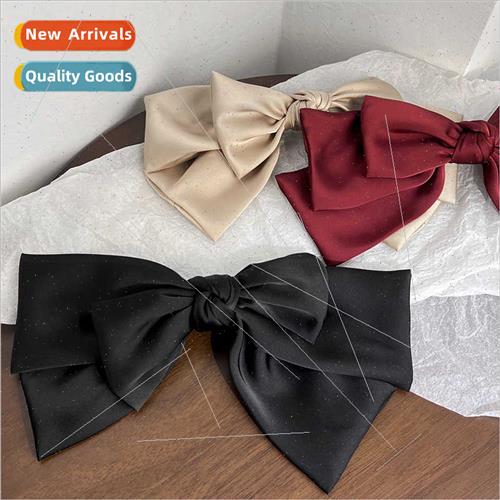 Advanced sense bow hair clips French celebry Hepburn back he