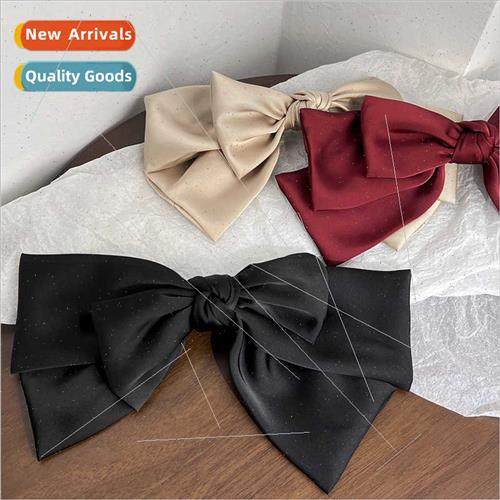Advanced sense bow hair clips French celebry Hepburn back he