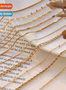 Cross Chain Snakebone Chain Twist Chain Box Chain Tanium Ste