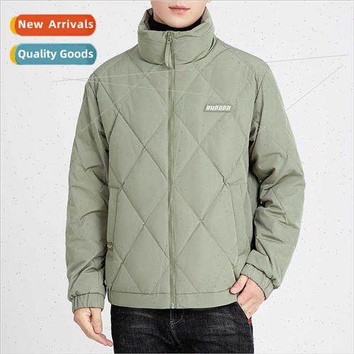 Men stand-up collar solid color goose down down jacket 2023