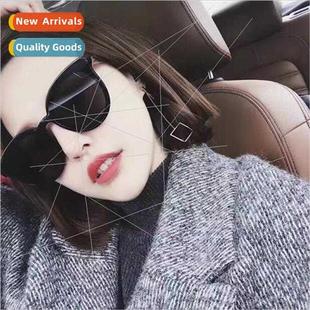 Round face sunglasses female tide new Korea 2017 retro large