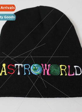 Colorful letters Astroworld wool cap embroidery knted cap se