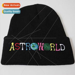 Colorful letters Astroworld wool cap embroidery knted cap se
