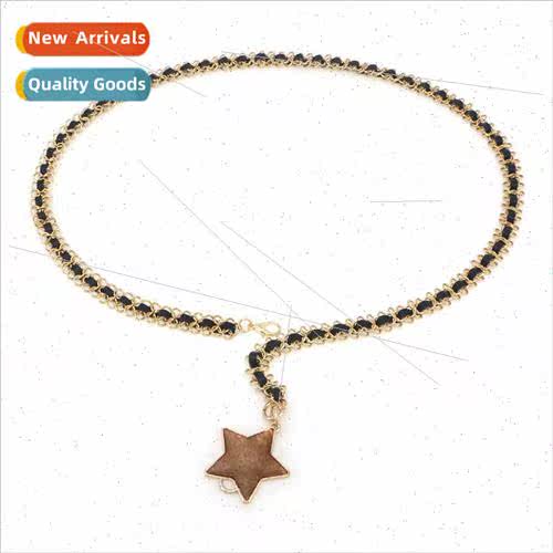 Waist chain female pentagram gold chain accessories belt ski