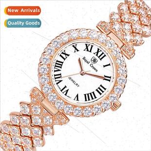 inlaid fashion zirconia full waterproquart Women star casual