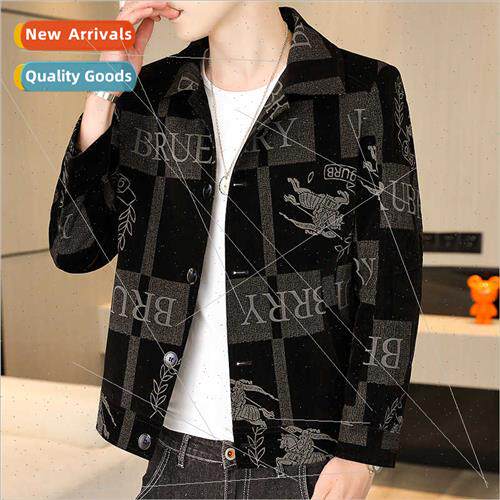 2023 casual versatile spring fall jacket men nd spring stand