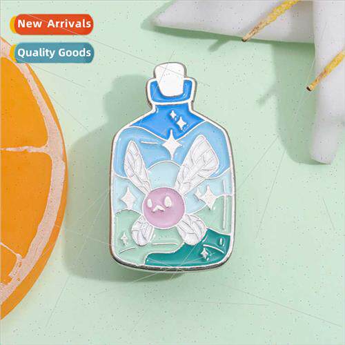 Cartoon insect series brooch cute catch insects transparent