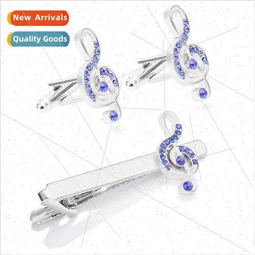 Europe new note diamond tie clip men French business shirt c