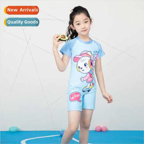 Teenage swimsu sports wind middle and large children girls o