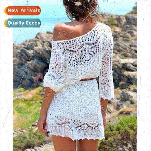 Sexy Lace Crochet Bikini Cover Up Women Swimwear Bathing Sui