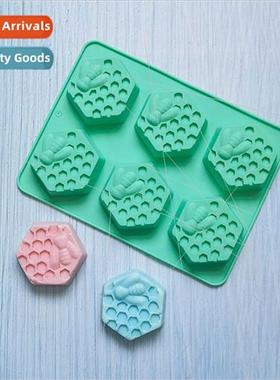 6 Bee Soap 90 Cake licone Mold Dessert Mold Kchen Baking Ute