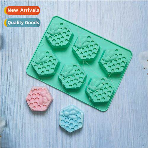 6 Bee Soap 90 Cake licone Mold Dessert Mold Kchen Baking Ute