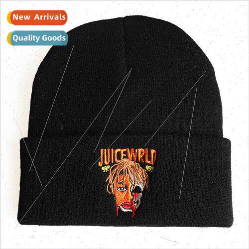 juice wrld embroidery knted cap men women fall winter ski ca