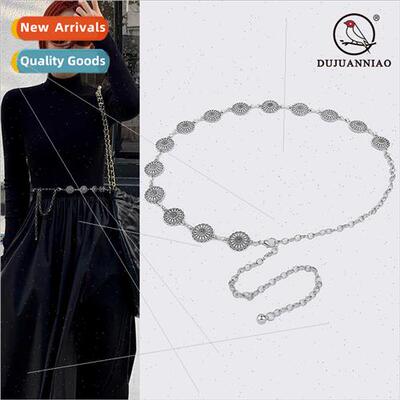 Ethnic fashion waist chain ladies dress silver chain