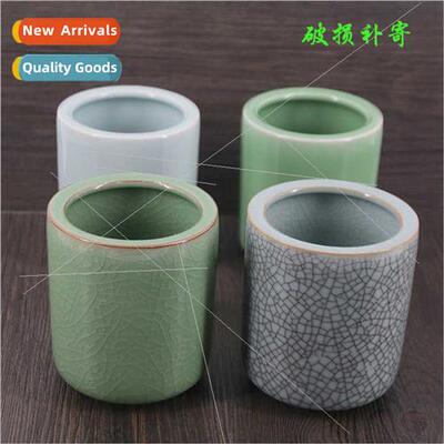 Longquan celadon pen holder creative pen holder ornaments gi