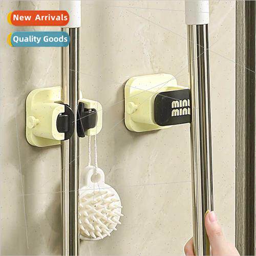 Suction cup mop hooks no hole bathroom storage artifact stic