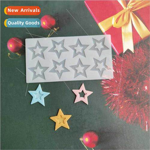 Hollow pentagram soap mold chocolate biscu mold cake mold ic