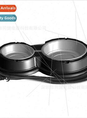 Heated Pet Bowl Winter Prevent zing Thermostat Cat Double Bo