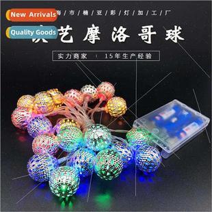 Orb String ghts LED Christmas Morocco Iron Decoration Solar