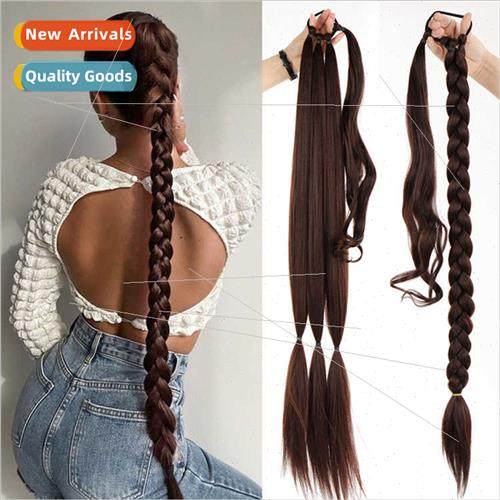 Wig ponytail female twisted hair extensions wig braid boxing
