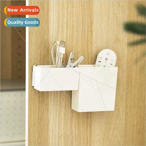 No-hole wall-mounted remote control organizer trace paste wa