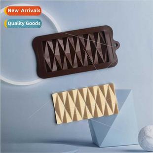 DIY triangle cookie ice cake mold chocolate tray licone