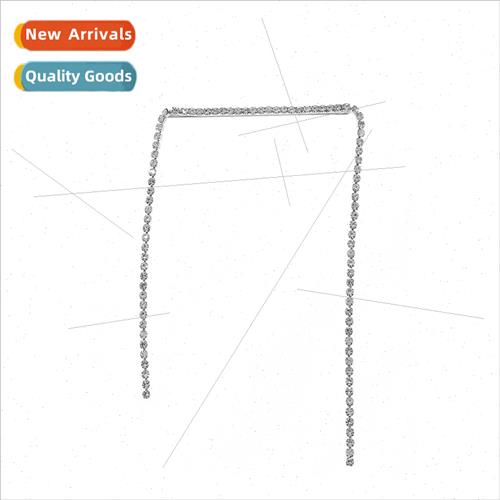 Korean simple rhinestone one word clip bangs hairpin star nd