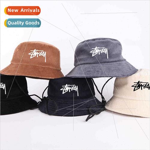 Hundreds simple embroidery fisherman hat Korean bucket hat J