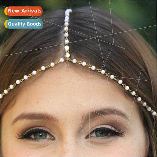 Europe fashion wild handmade pearl head chain accessories fe