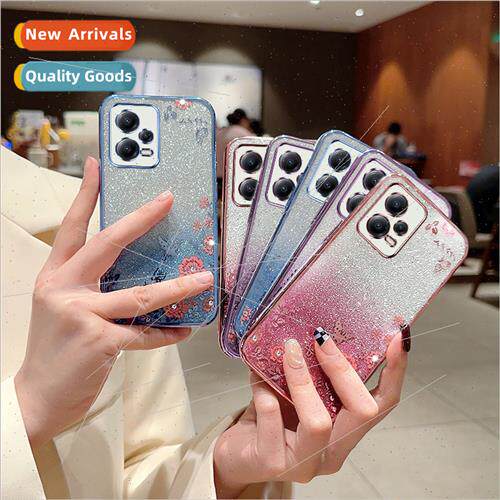 适用 Redmi Note 13Pro Gradient Glitter Phone Case K60Ultra P
