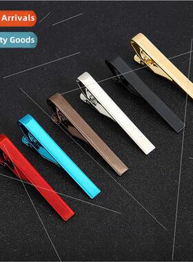 Men colorful tie clip simple pure glossy fashion multi-color