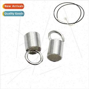 silver tube buckle Through jewelry 925 diy accessories body