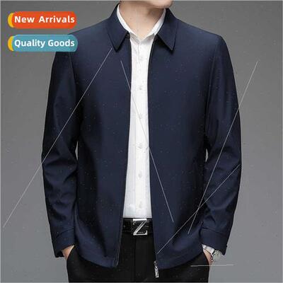 Executive Jacket Spring Autumn Coat Men Middle-aged Jacket S