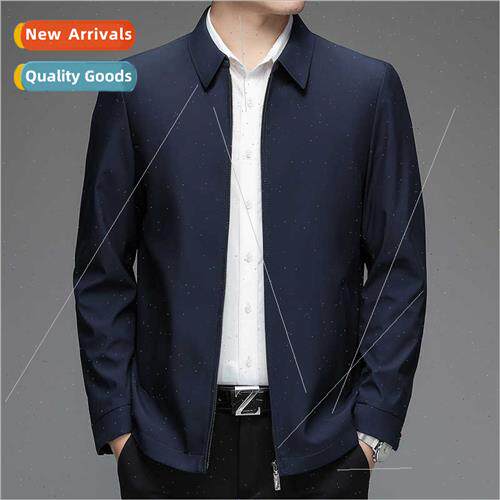 Executive Jacket Spring Autumn Coat Men Middle-aged Jacket S