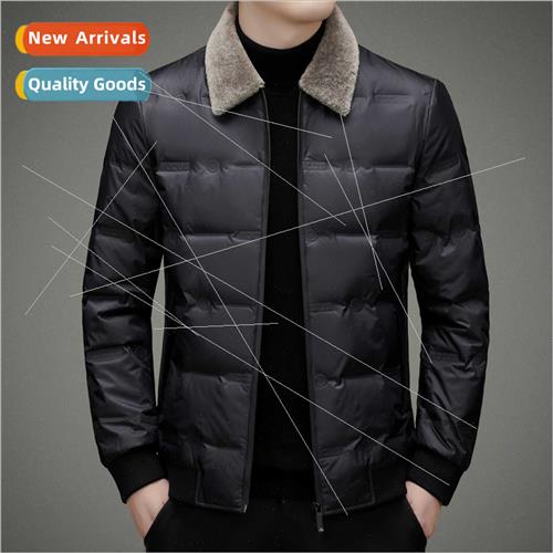 Down jacket men short lightweight fall winter clothing 2023