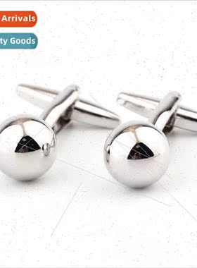 lver Steel Ball Metal Cufflinks French Shirt Men Cufflinks c
