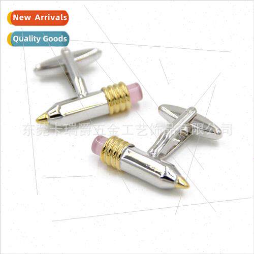 Funny pencil shape men business French shirt cufflinks cuffl