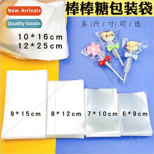 Chocolate cake lollipop transparent plastic bags opp flat po
