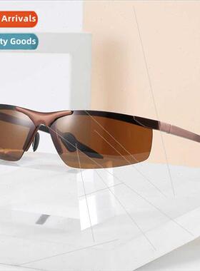 6806-2 no brow square sunglasses 2019 new retro aluminum mag