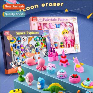 Cartoon eraser children Christmas school supplies stationery