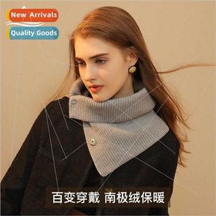 Hundreds Women Korean simple velvet Winter Antarctic Scarf