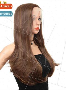 Wig Europe ladies wig 26 inch front lace wig head set Lace F