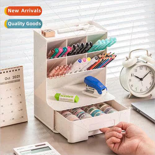 Organizer pen holder desktop slanting insert student station