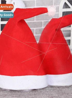 Santa Holiday Items Dress Up Headwear Gold Velvet Embroidere