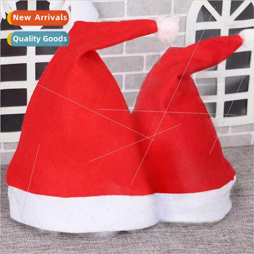 Santa Holiday Items Dress Up Headwear Gold Velvet Embroidere