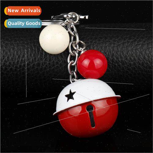 Koreas new two-color candy-colored bell keychain handmade DI