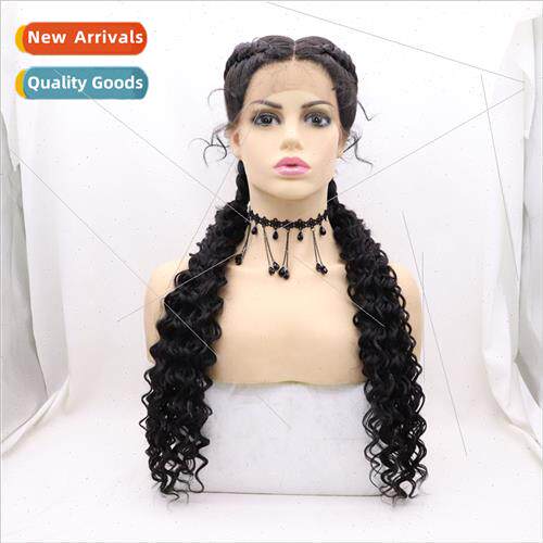Two Strand Twist Braid Hand-Woven 360 Lace Chemical Fiber Wi