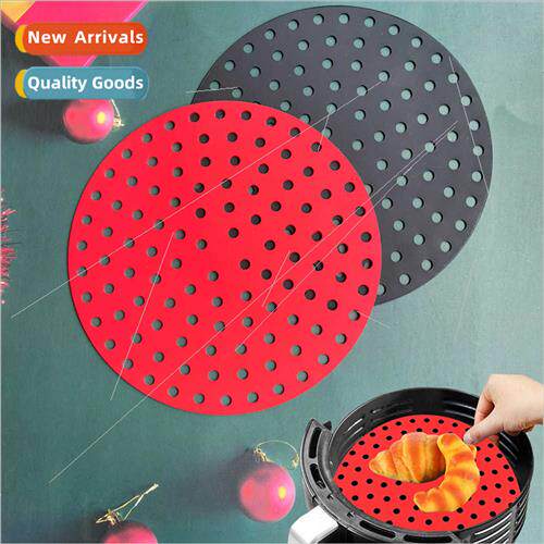 licone Fryer Mat Large Round Oven Baking Pan Pizza Fried Chi