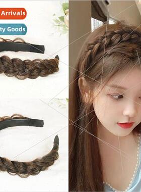 Fishbone braid wig twist braid hair band teeth -slip headdre